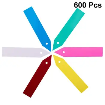 

600Pcs Plastic Plant Tags with Hole Perforated Garden Plant Labels Nursery Garden Plant Stake Labels Pot Markers For Home Garden