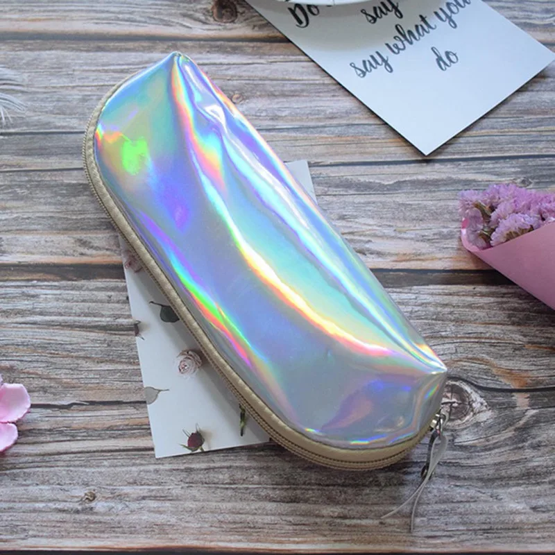 Dream Magic Cool чехол Супер Блестящий PU Лазерная косметичка качественный удобный, чтобы взять в траваль и офис Прямая - Цвет: SV