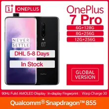 Global Version OnePlus 7 Pro 12/8/6GB RAM 256/128 ROM Smartphone 6.67" AMOLED Display 48MP Triple Camera Snapdragon 855 UFS 3.0