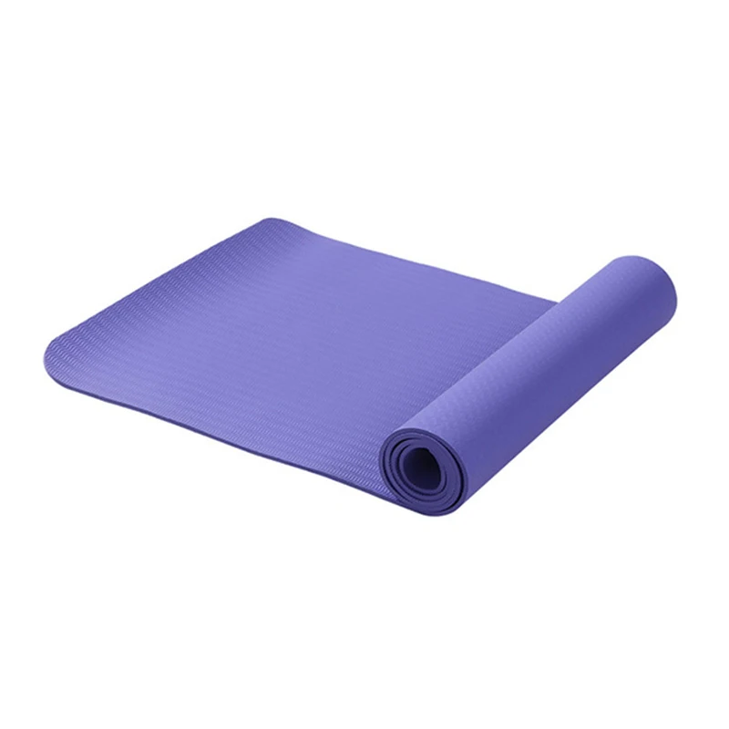 Violet ABZB-6Mm 183x61 см Tpe нескользящий коврик для йоги без запаха фитнес-коврик - Цвет: Violet