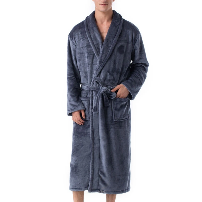 Spring Winter Men Bathrobe 9XL 8XL 7XL 6XL Bust 140cm Warm Plus Size Sleepwear Pajama pajama joggers