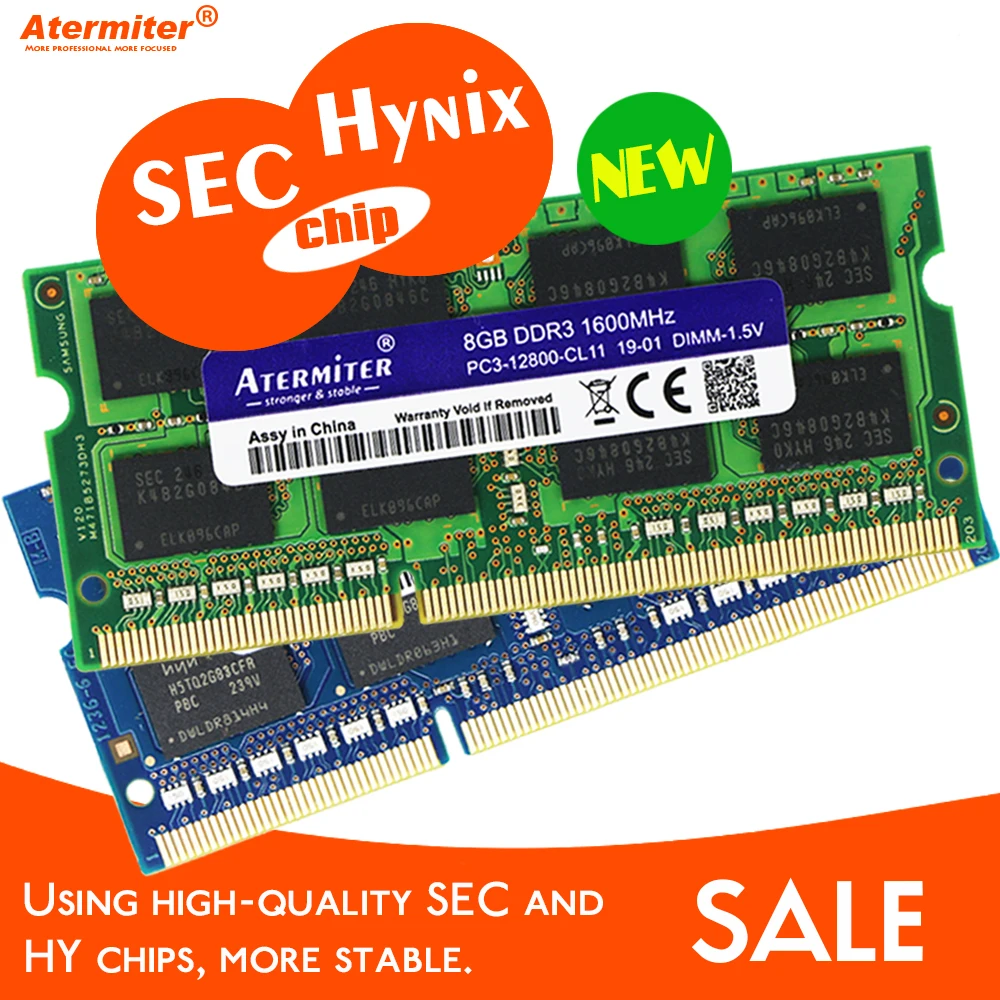 2GB 4GB 8GB 2G 4G 8G PC3L PC3 DDR3 1066Mhz 1333hz 1600Mhz 12800 10600 8500 Laptop Memory Notebook RAM Hynix Chip SEC Chip Laptop Memory Module Laptop Ram Memory Notebook Ram Memory