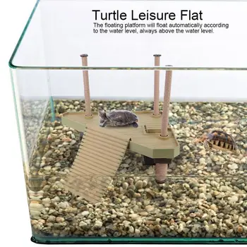 

Reptile Turtle Pier Basking Floating Platform Amphibian Leisure Table Flat for Aquarium Tank Amphibian Leisure Table Decor