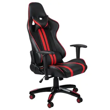 

360 Degree Swivel Streamlined Leather Office Chair High Back Lift Racing Chair Adjustable Home College Dorms Furniture