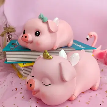 

Pink Pig Coin Piggy Bank Home Decor Keepsake Unique Present for Girls and Boys