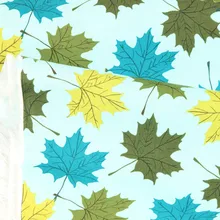 Полуярд простая хлопковая ткань с принтом кленового листа, ручной работы DIY одежды платье Ткань хлопок CR-67