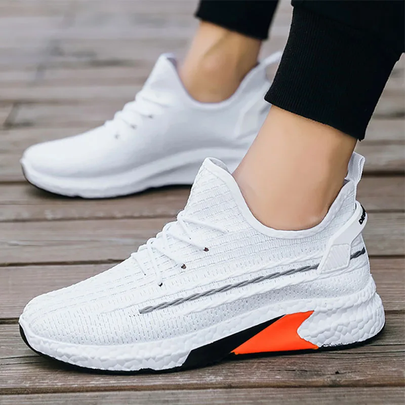 Zapatos vulcanizados para hombre, zapatillas ligeras y cómodas, transpirables, informales, de suela gruesa, de verano, 2021