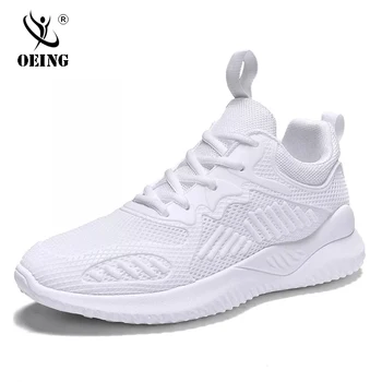 

OEING 2020 New Men Shoes Breathable Men Sneakers Zapatillas Hombre Flyknit High Quality Men Casual Shoes black, grey，white，blue