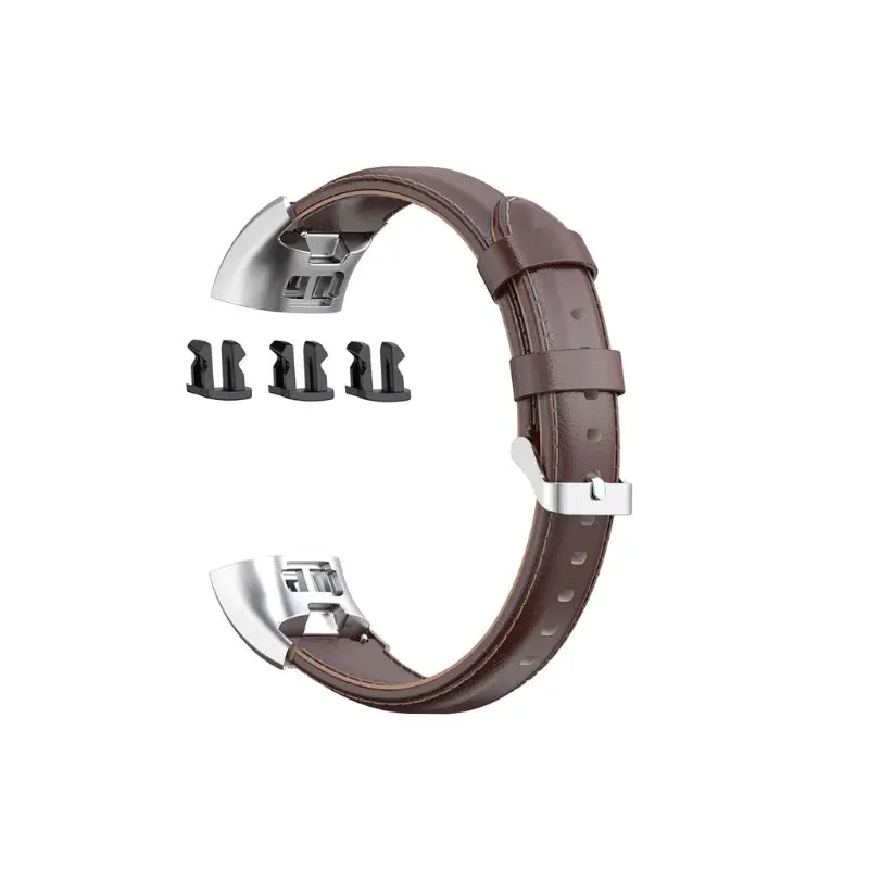 Сменный кожаный ремешок для часов huawei Band 3/Band 3 Pro/TER-B09/TER-B29 Смарт-часы - Цвет: Brown