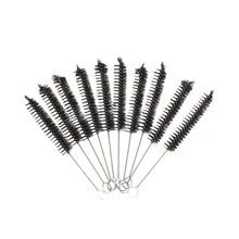 1 шт многоразовые чистящие щетки для соломы, бутылочная щетка, ручка из нержавеющей стали, спиральная мягкая, Новое поступление, инструмент для чистки модных волос