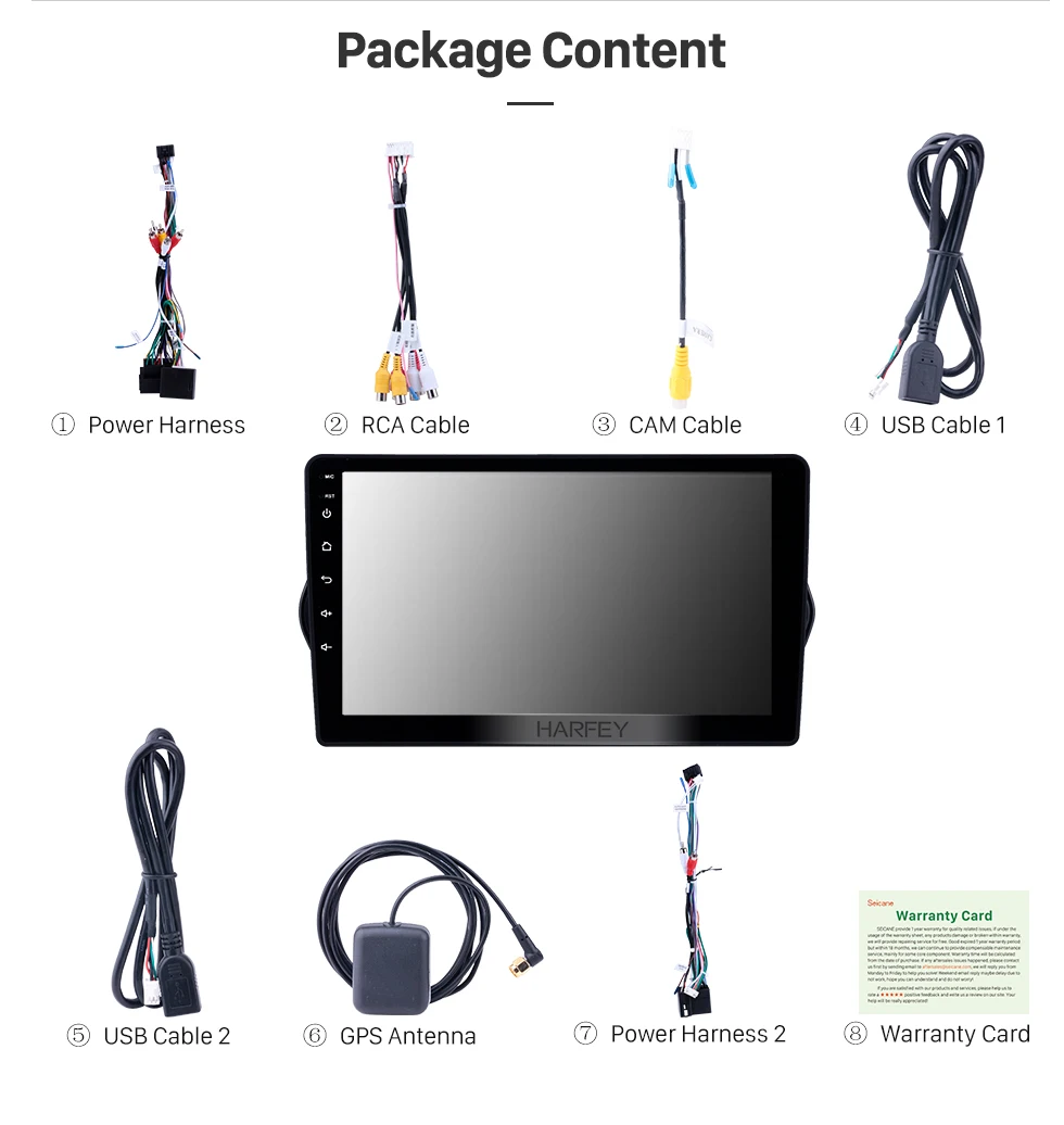 Flash Deal Harfey Car GPS AutoRadio 9" Navi Android 8.1 HD for Fiat EGEA 2015-2018 Head Unit support Carplay OBD2 SWC with AUX Bluetooth 15