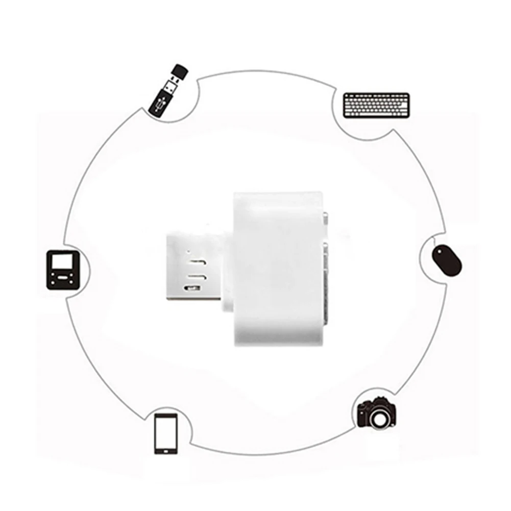 Адаптер OTG с Micro USB на 2 0 конвертер кабель для телефонов Samsung Xiao mi Android планшетов ПК