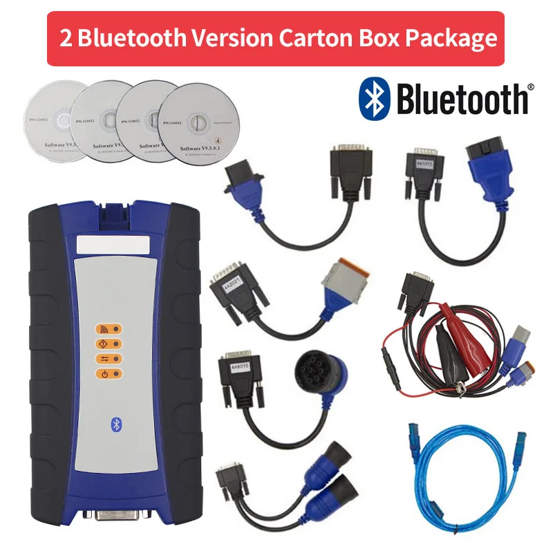 USB Bluetooth Diesel Truck Diagnostic Tool 125032 Linking Truck NEXIQED V9.6.0.2 Better Than DPA5 - Color: 2 Bluetooth