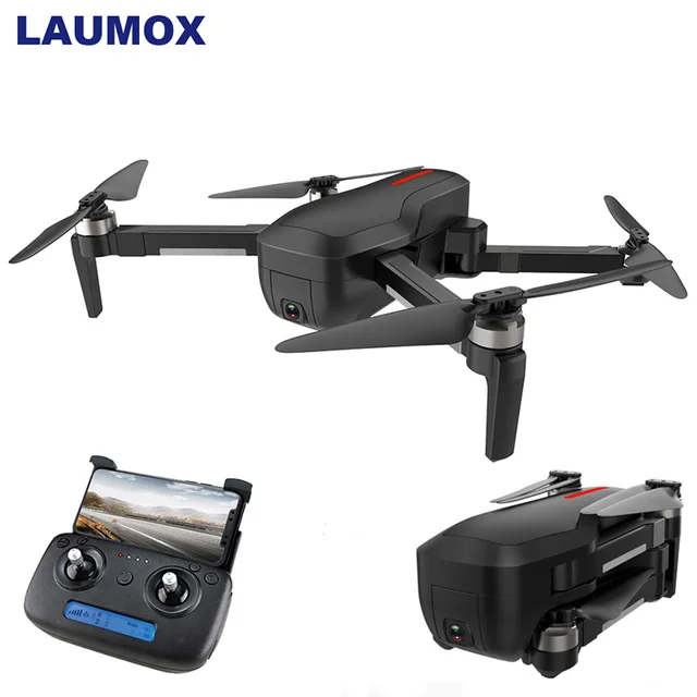 $US $119.99 LAUMOX W10 GPS Drone 5G WIFI FPV With 4K HD Camera Brushless Motor Selfie Foldable RC Drone Quadcop