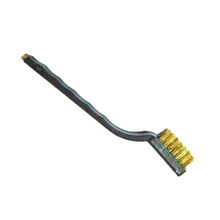 12X проволочная щетка набор маленький длинный стальной латунный ABS металлический очиститель ржавчины краски