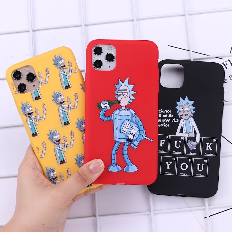 Рик и Морти Забавный мультяшный комикс мемы чехол для телефона для iPhone 11 Pro Max X XS XR Max 7 8 7Plus 8Plus 6S SE Мягкий силиконовый чехол