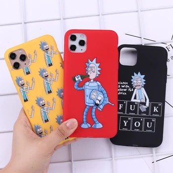 

Rick And Morty Funny Cartoon Comic Memes Phone Cover For iPhone 11 Pro Max X XS XR Max 7 8 7Plus 8Plus 6S SE Soft Silicone Case