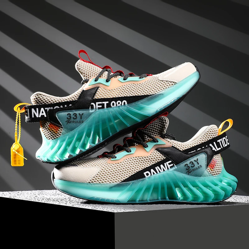 

2020 New Flying Weave Super Light Men's Running Shoe Outdoor Sport Shoes Mens Cushioning Non-slip Mesh Walking Shoes Men Sneaker
