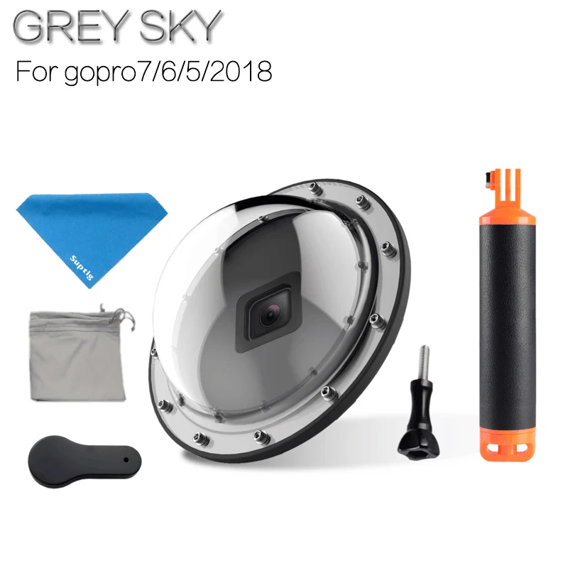 

Go Pro Dome Port Cover Lens Hood For GoPro Hero 7/6/5 Waterproof Case Housing Trigger Grip Dome Photography Accessories