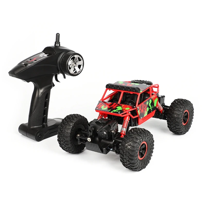 1:18 4WD руль большой RC автомобили 2,4G высокая скорость внедорожников альпинистский автомобиль красный