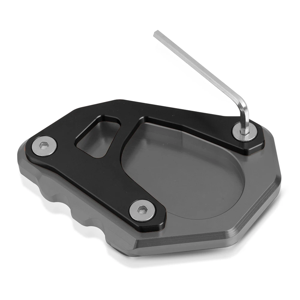 Аксессуары для мотоциклов moto CNC алюминиевая боковая стойка для мотоцикла rbike подставка для KTM 790 Adventure R/S 790 Adventure - Цвет: gray-black