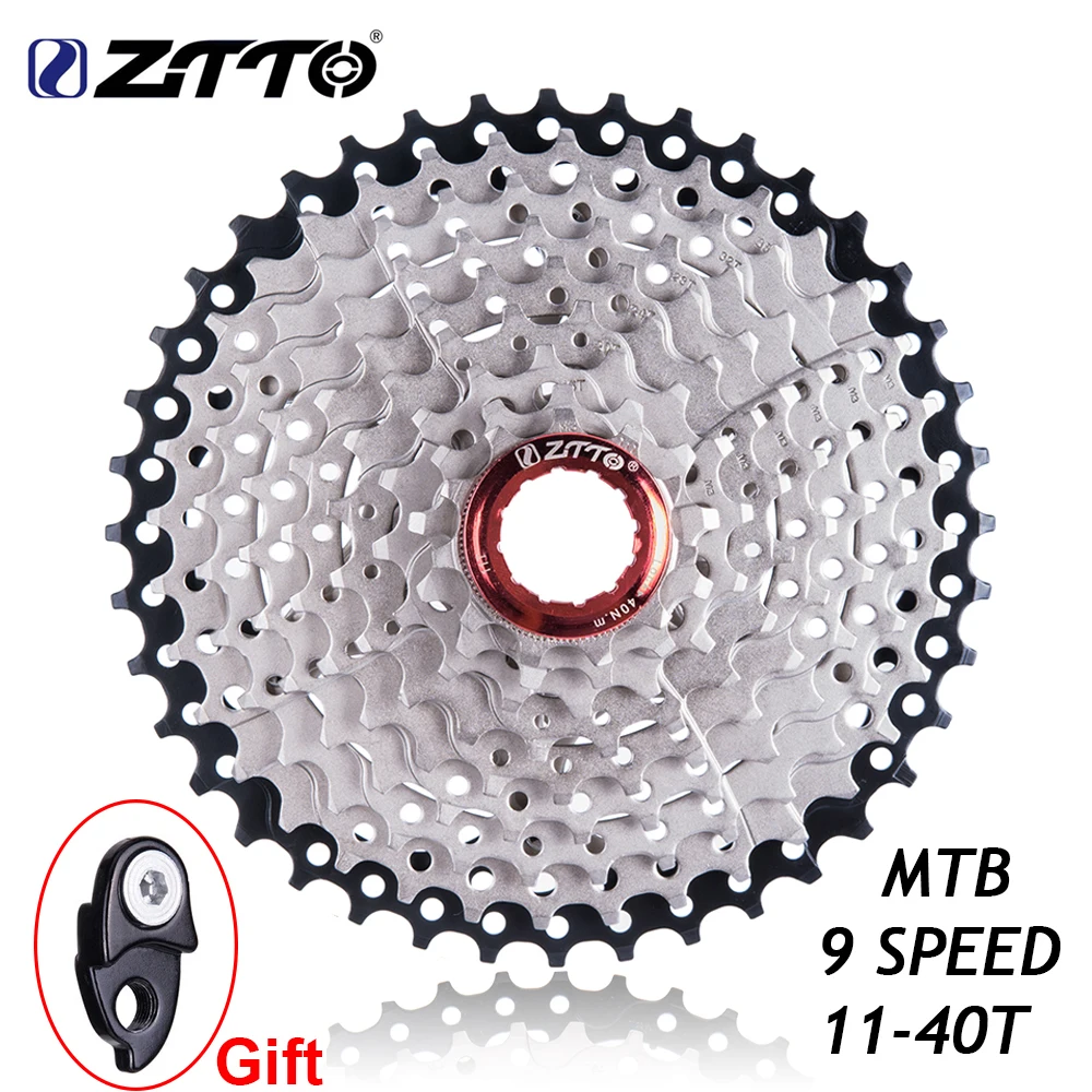 Кассета ZTTO Freewheel 9 скоростей 11-40 T широкое Передаточное отношение кассета для