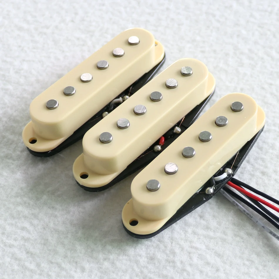 Free Shipping 1set Flat pole piece Alnico 5 guitar pickups wholesale