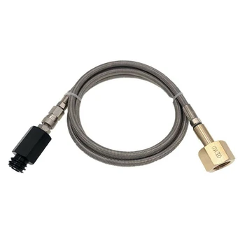 

CO2 Sodastream Cylinder Refill Adapter With 1.5m Hose Kit CO2 CGA320 Soda Maker Tank Refill Adapter