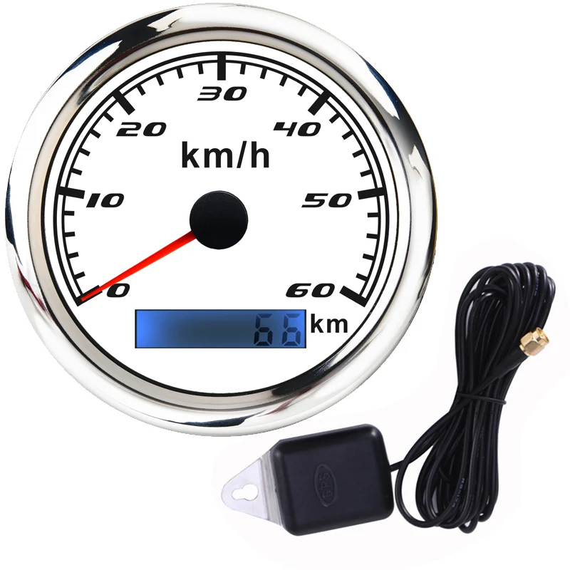 Marine GPS Tachometer 60/120 Km/h - Wasserdicht Mit 7-Farben Beleuchtung