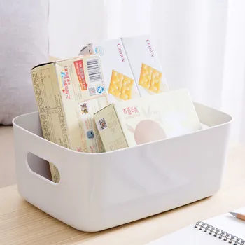 

Simple Modern Plastic Cosmetic Food Underwear Organizer Cute Bedroom Storage Box Product Organizador Mariage Decoration EC50SN