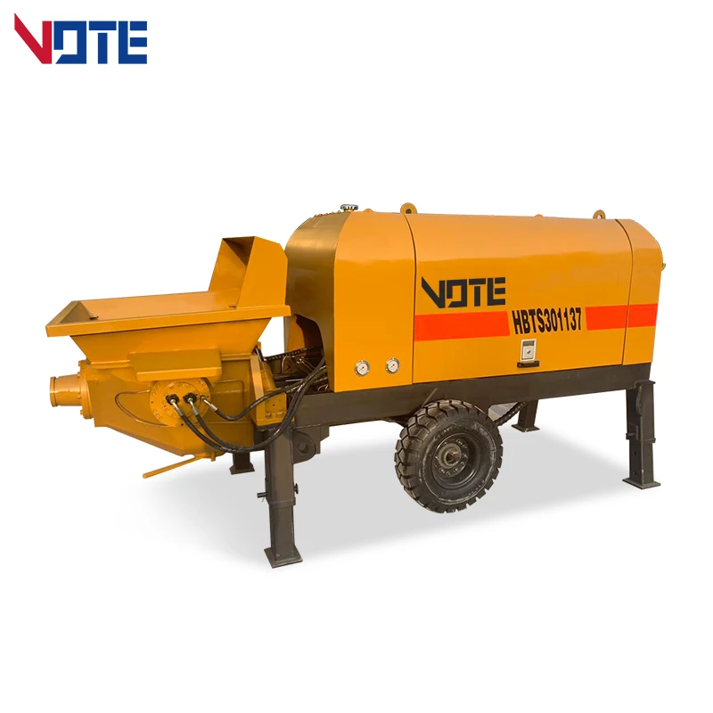 Electric Concrete Pump Truck Machine Mini Hydraulic Diesel Trailer Mounted Factory Supply Portable - Image 4