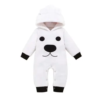 

Baby romper Fall Winter Boy girl Clothes Cotton Newborn toddler boy cute Infant Jumpsuit winter White baby costume
