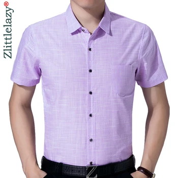 

2020 brand short sleeve men social shirt summer pocket casual streetwear shirts dress mens slim regular fit clothes fashions 006