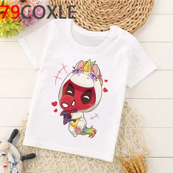 

Funny Unicorn T Shirt Kids Kawaii Cartoon Kids T-shirt Boys/girls Summer Top Short Sleeve Casual Fashion Anime Tshirt Children