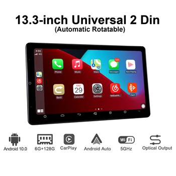 

Android 10.0 Car Radio player GPS Navigation head unit 13.3" IPS 6GB+128GB1920*1080 support 4G universal 2 din multimedia player