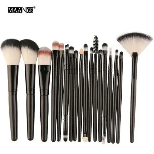 05 18pcs 6/15/18 шт набор кистей для макияжа, косметический инструмент для порошок тени для век Румяна смешивание; красота макияж кисти набор для макияжа бровей, TSLM1 - Handle Color: 05 18pcs