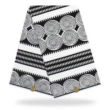 

Wonderful party apparel wax material African real batik wax fabric for clothing SWV532(6yards/pc)