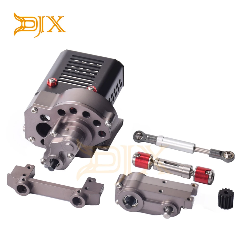 Коробка передач DJX CNC с коробкой для Axial SCX10 1/10 RC Crawler Car|Детали и аксессуары| |