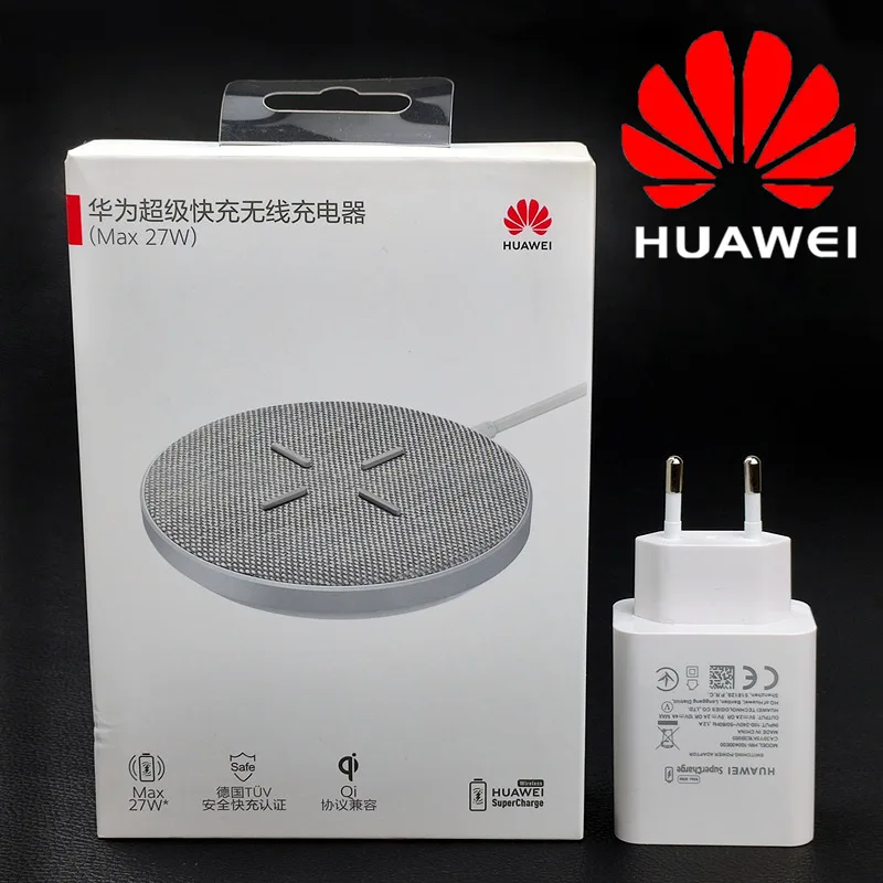 Беспроводное зарядное устройство Huawei с поддержкой быстрой зарядки QI 40 Вт EU