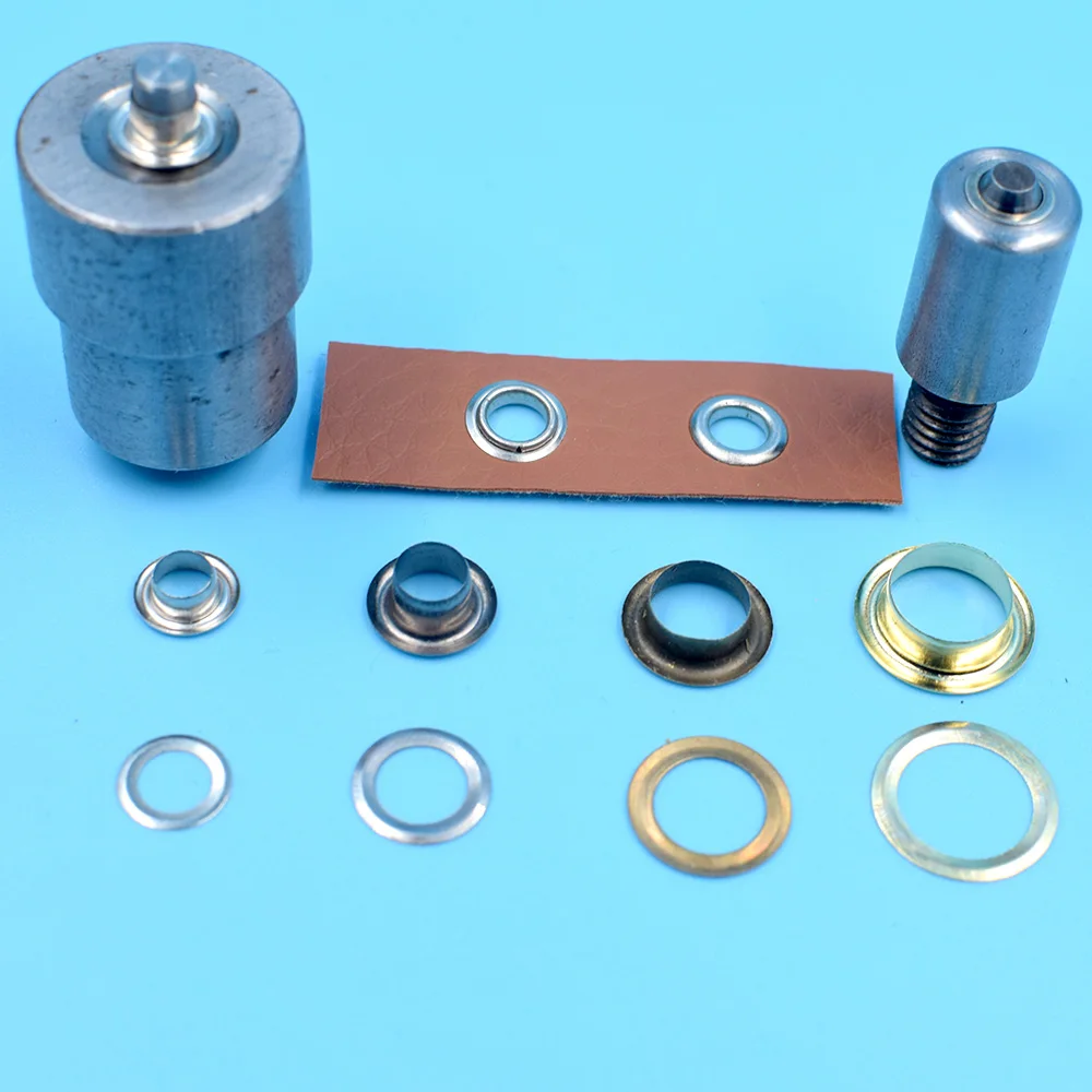 

100 sets 4 optional colors 5/6/8/10mm grommet eyelets washer with fasten installation mold used for DIY apparel sewing craft