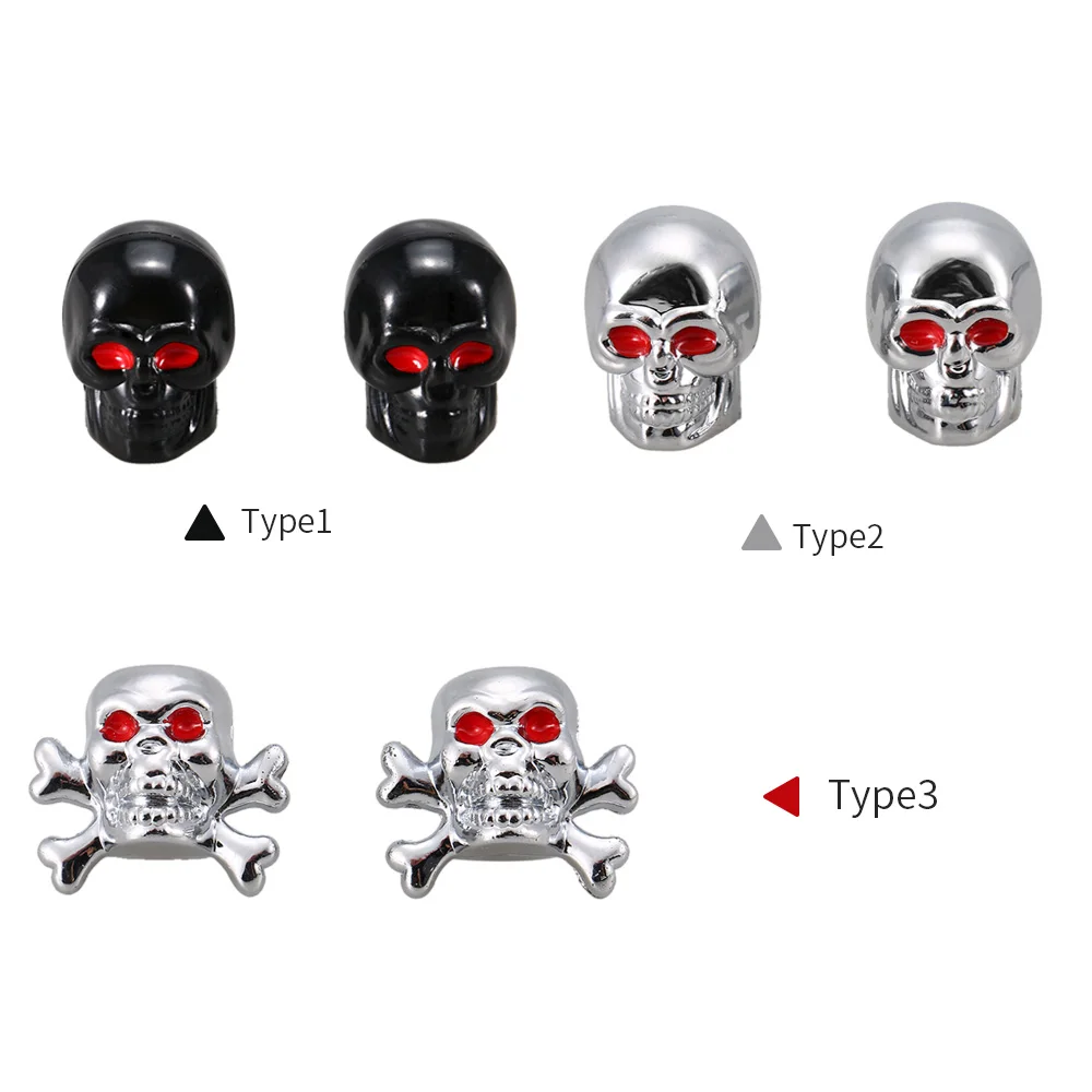 

4Pcs Bicycle Valve Caps Cool Shaped Air Valve Caps Tyre Valve Dust Covers for MTB Motorcycle Bicycle Accessories