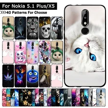Luxury Silikon Case untuk Nokia 5.1 Plus/X5 Kartun Kasus Pelindung untuk Nokia 5.1 Plus Mobile Phone Covers untuk nokia 5.1 Plus Capa(China)