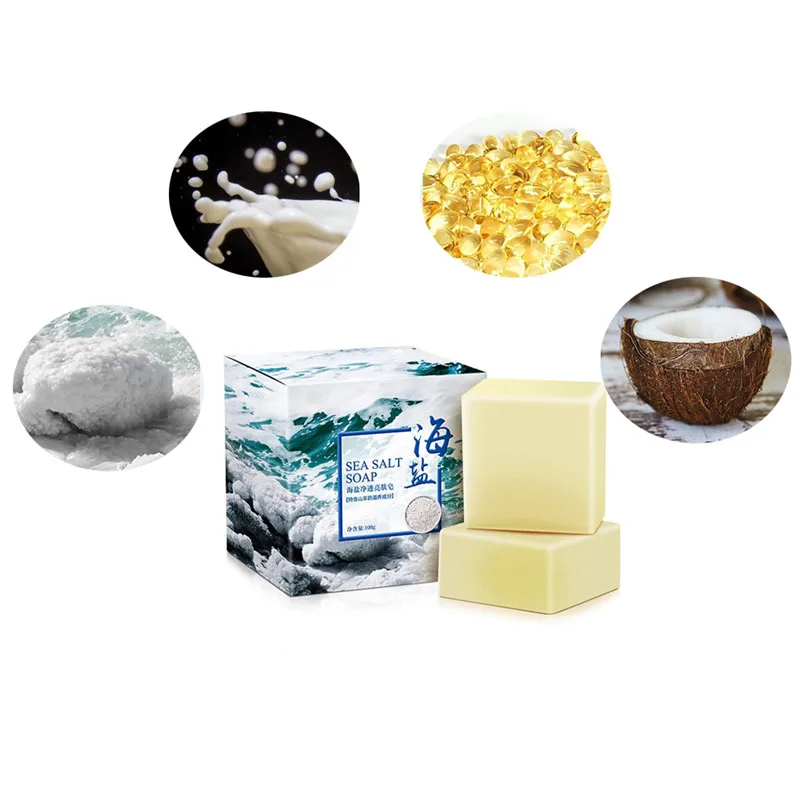 Bath care sea salt hand cleaning soap acne dispelling soap acne preventing soap whitening and moisturizing sheep milk soap Bath care sea salt hand cleaning soap acne dispelling soap acne preventing soap whitening and moisturizing sheep milk soap