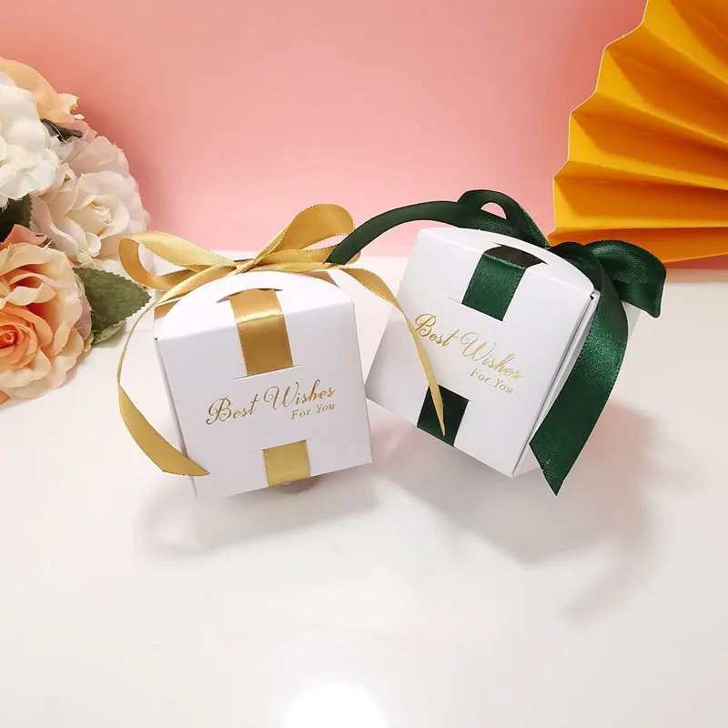 Белая Подарочная коробка свадебные подарки для гостей конфет Ferrero Rock сувениры и