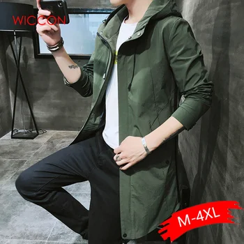 

2020 Autumn Mens Casual Fashion Hoodie Jacket Men Waterproof Clothes Men's Windbreaker Coat Male High Quality Trench Coat