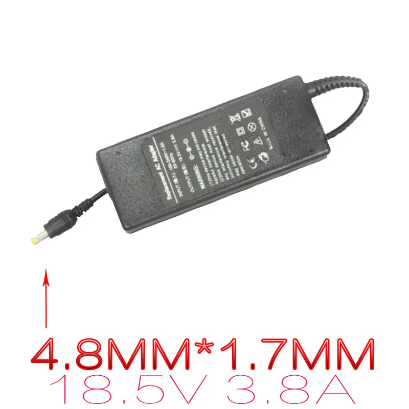 18,5 V 3.8A блок питания для ноутбука hp Compaq Amanda 110 E500 M700 адаптер B1000 C300 зарядное устройство для ноутбука V2000 X1100 DV1000 ноутбук AC