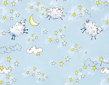 

Cartoon golden star sheep Backdrop for Newborn Photography Printed Baby shower Kids Photo Shoot Background