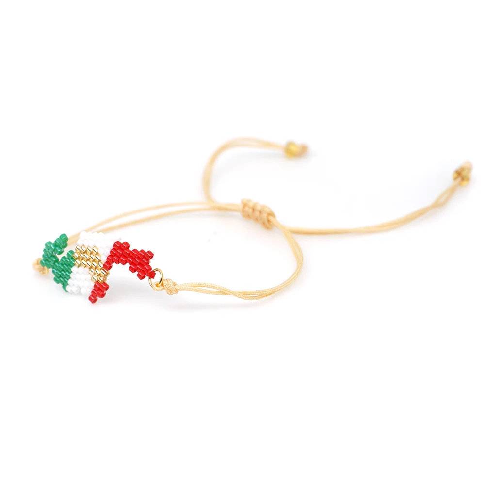 Go2boho мексиканский браслет MIYUKI браслеты для женщин Мексиканский узор Национальный флаг Pulseras Mujer Moda ювелирные изделия нарукавная повязка аксессуары
