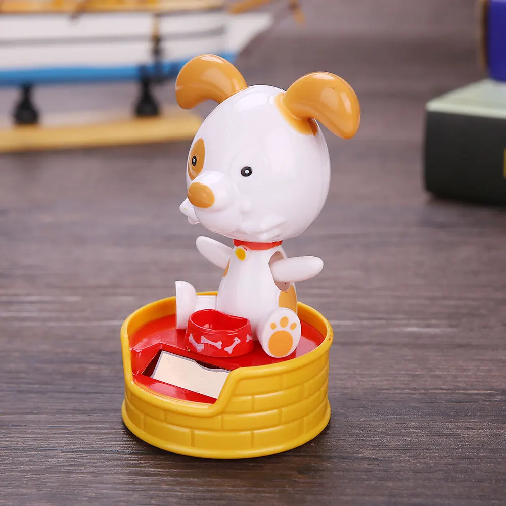 Кукла качели игрушка кипит Танцы Игрушка Гаджет автомобильные щенок собака на солнечных батареях забавная модель
