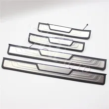 Car Styling Stainless Steel Led Door Sill Scuff Plate Guard Sills Protector Trim For Honda CRV CR V 2012 2016